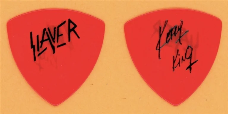 Slayer Kerry King Vintage Guitar Pick - 1987 Reign In Blood Tour