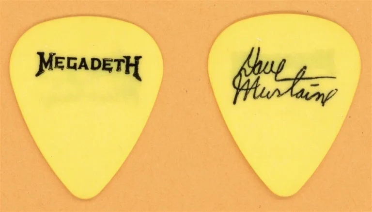 Megadeth Dave Mustaine Vintage Guitar Pick - 1986 Peace Sells Tour