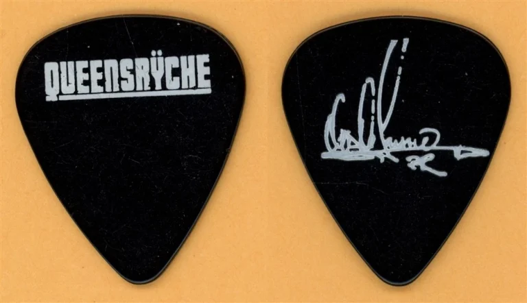 Queensryche Chris Degarmo Vintage Guitar Pick - 1985 The Warning Tour