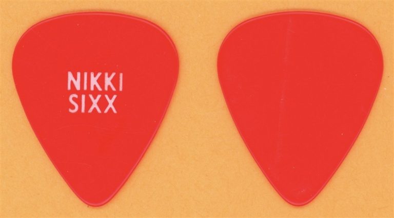 Motley Crue Nikki Sixx Vintage Guitar Pick - 1982 Too Fast For Love Tour