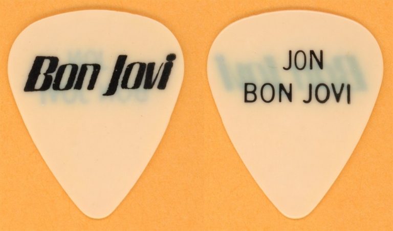 Bon Jovi JBJ Vintage Guitar Pick - 1986 Slippery When Wet Tour