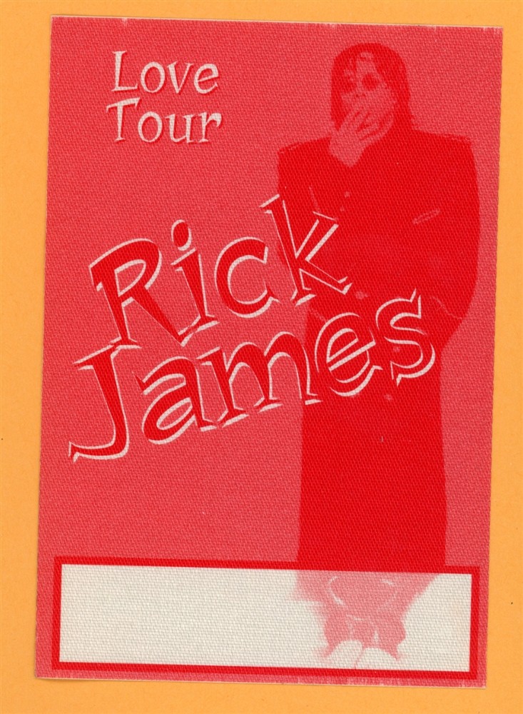 Rick James Vintage Satin Backstage Pass - The Love Tour