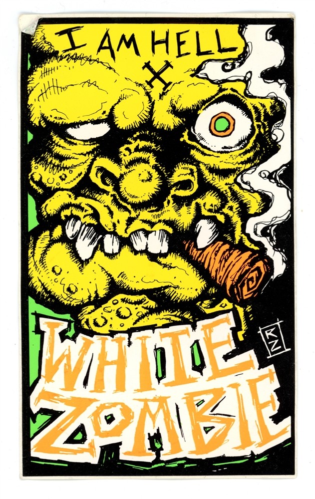 White Zombie I Am Hell Promo Sticker - 2008 Tour