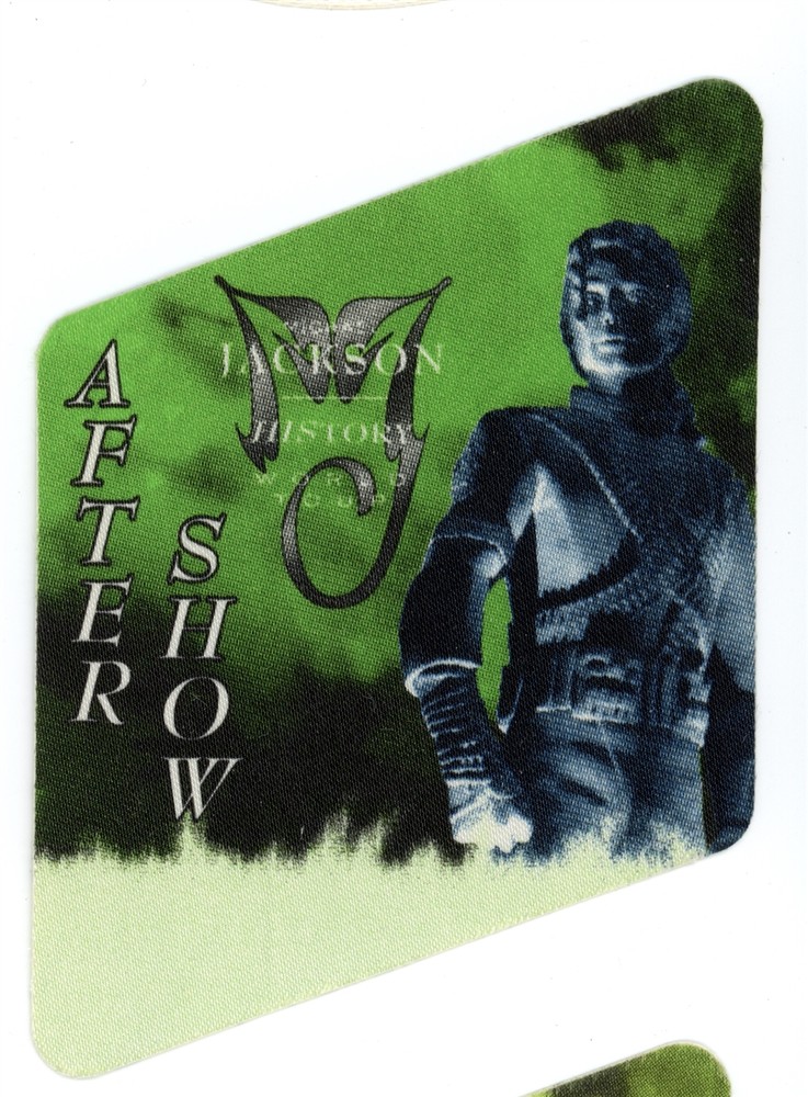 Michael Jackson 1996 History Concert Tour After Show Backstage Pass