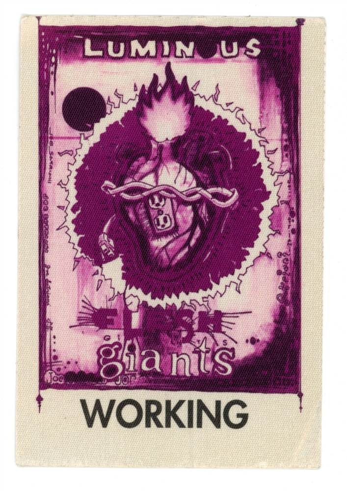 Joe Satriani 1995 Luminous Flesh Giants Concert Tour Working Backstage Pass