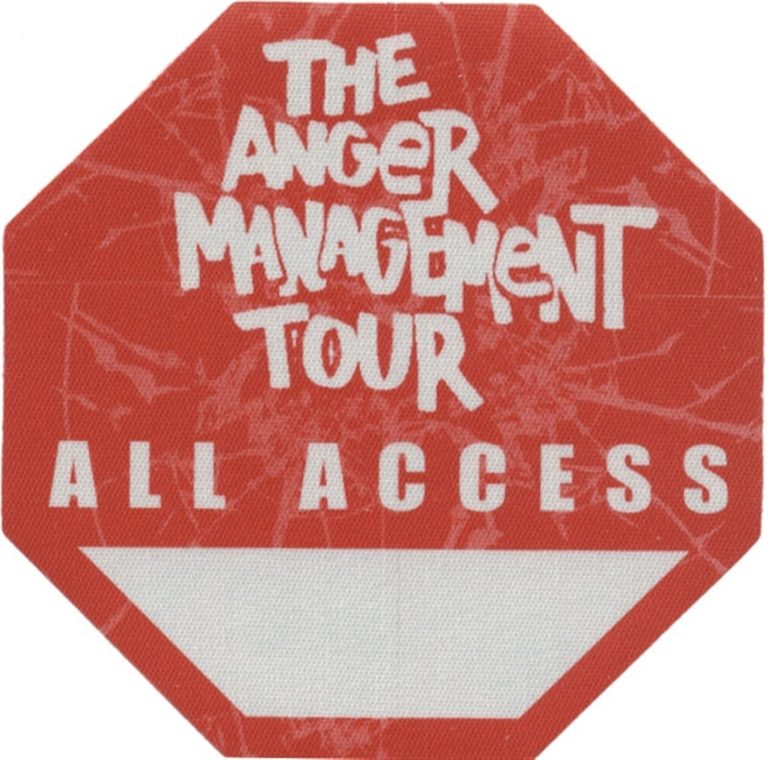 Eminem 2002 Anger Management Concert Tour All Access Backstage Pass
