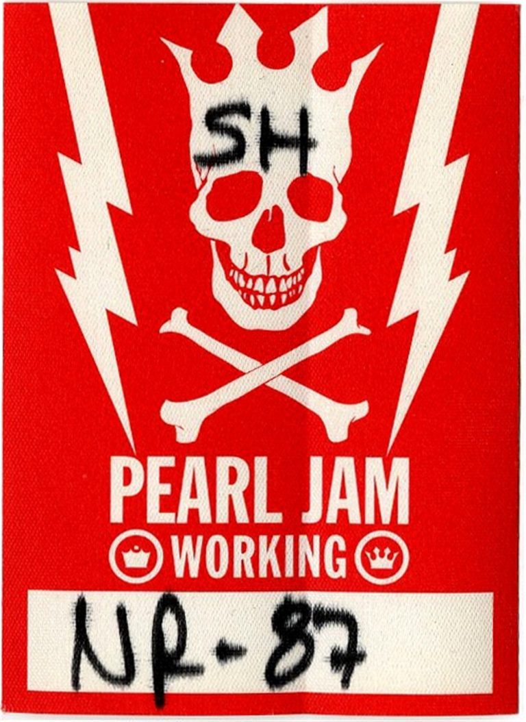 Pearl Jam 2003 Riot Act Concert Tour Working Backstage Pass