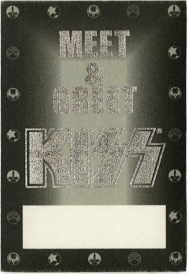 KISS 2003 World Domination Concert Tour Meet & Greet Backstage Pass
