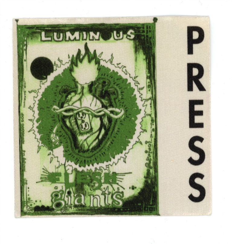 Joe Satriani 1995 Luminous Flesh Giants Concert Tour Press Backstage Pass