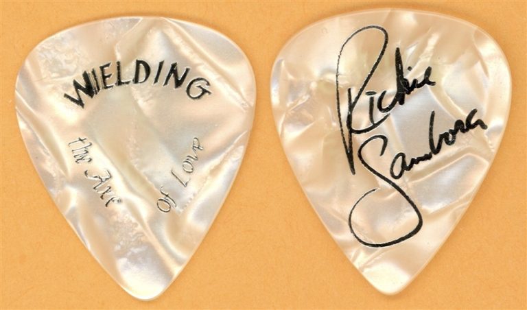 Bon Jovi Richie Sambora Weilding Vintage Guitar Pick - 2003 Bounce Tour
