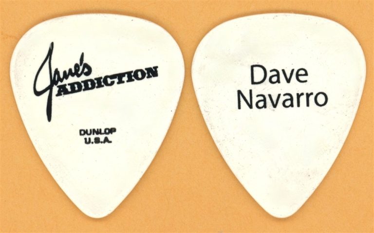 Janes Addiction Dave Navarro Vintage Guitar Pick - 2009 US Tour