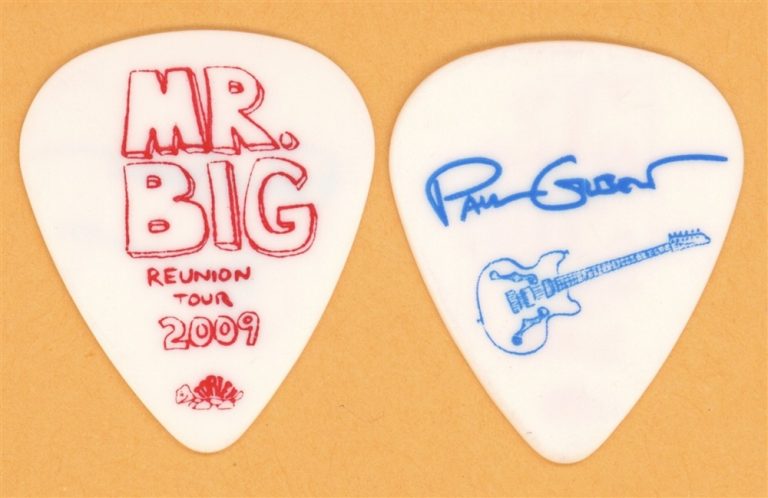Mr. Big Paul Gilbert Vintage Guitar Pick - 2009 Reunion Tour