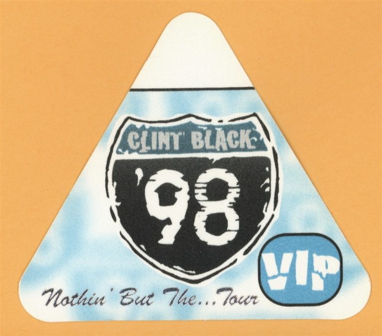 Clint Black 1998 Nothin' but Taillights Concert Tour VIP Backstage Pass