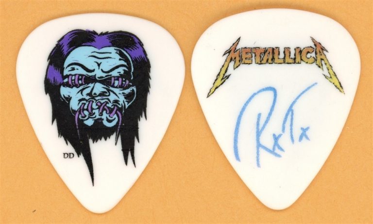 Metallica Robert Trujillo Vintage Guitar Pick - 2008 Death Magnetica Tour