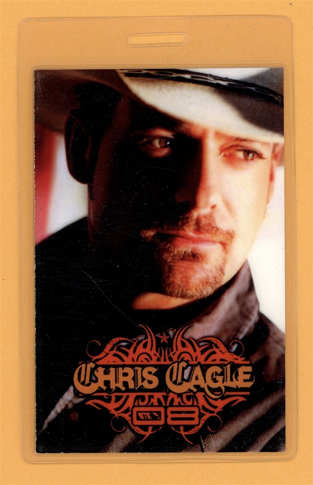 Chris Cagle 2008 Tour All Access Laminated Backstage Pass