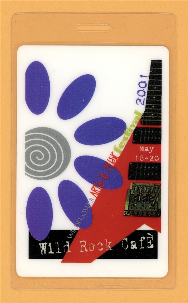 Collective Soul 2001 Wildflower Music Festival Laminated Backstage Pass