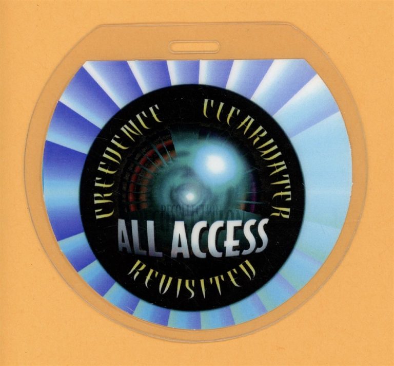 Creedence Clearwater Revisited 2003 All Access Laminated Backstage Pass