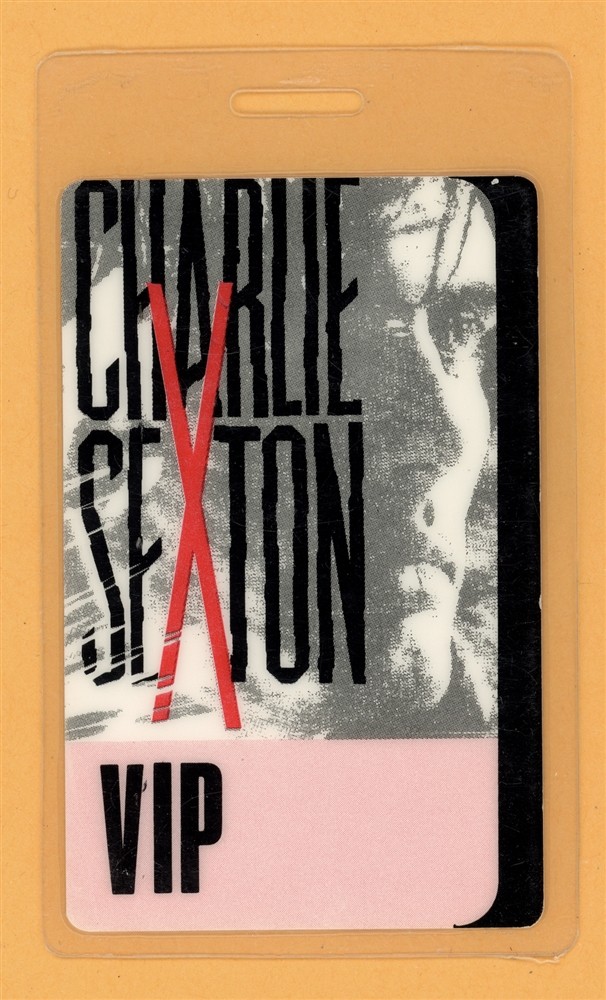 Charlie Sexton 1989 Arc Angels Tour VIP Laminated Backstage Pass