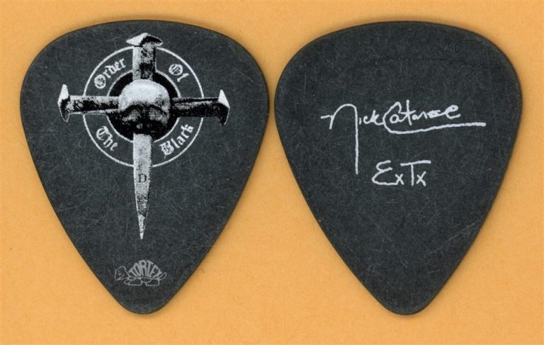 Black Label Society Nick Catanese Guitar Pick - 2011 Order of the Black Tour