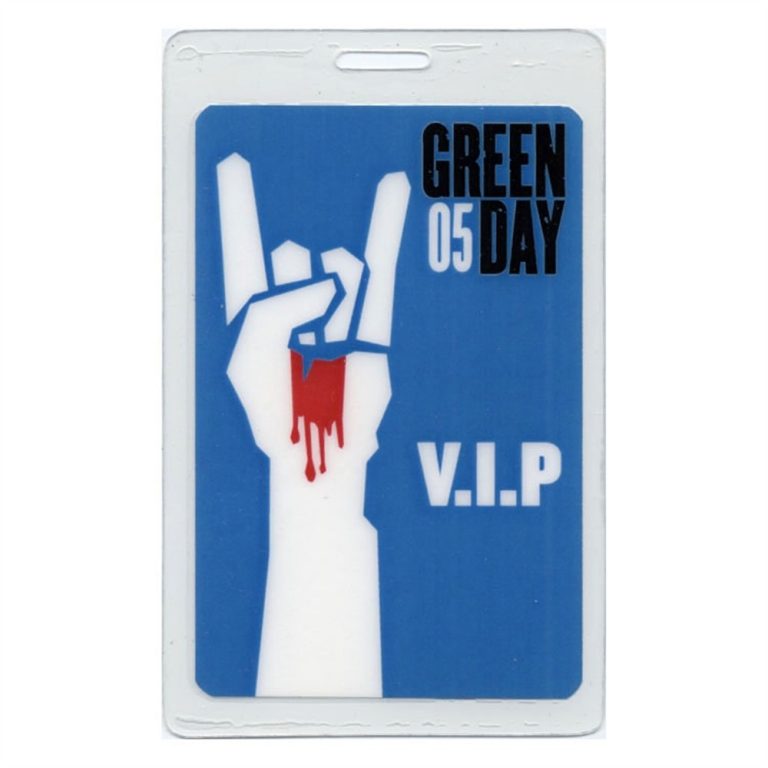 Green Day 2005 Concert Laminated Backstage Pass American Idiot Tour