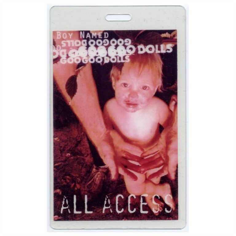 Goo Goo Dolls 1995 A Boy Named Goo Tour All Access Laminated Backstage Pass