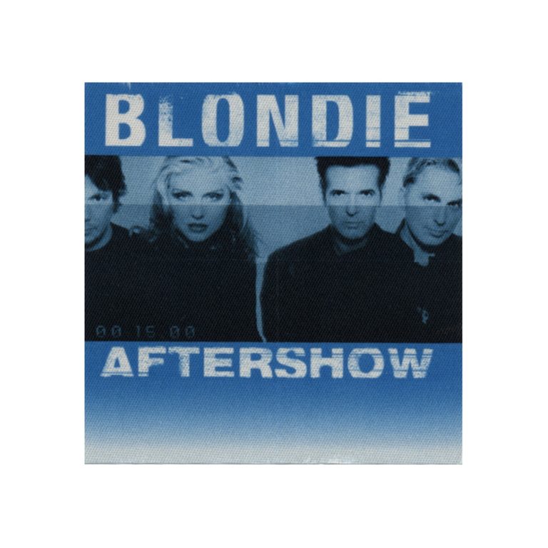 Blondie 1999 No Exit Concert Tour Aftershow Backstage Pass