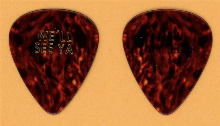 Rolling Stones Keith Richards Vintage Tour Guitar Pick - We'll See Ya