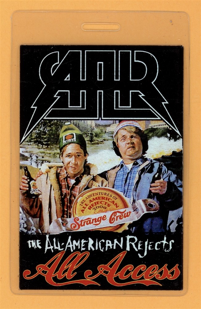 All American Rejects 2006 Strange Crew Tour All Access Laminated Backstage Pass