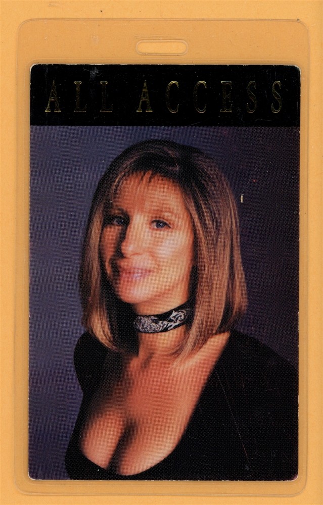 Barbra Streisand 1993 Backstage to Broadway @ MGM Grand Laminated Backstage Pass