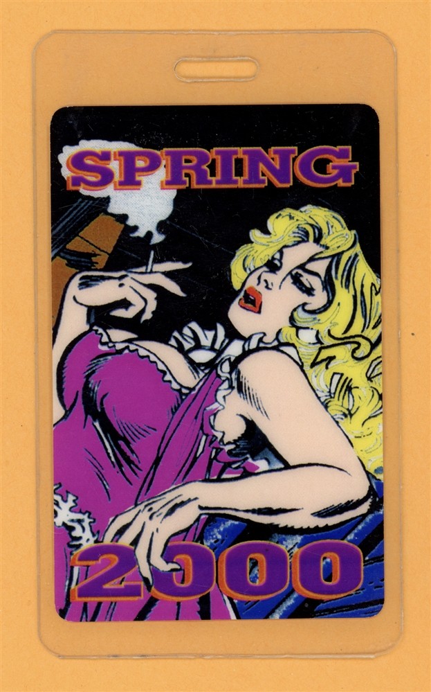 Bob Dylan 2000 Concert Tour Spring Laminated Backstage Pass