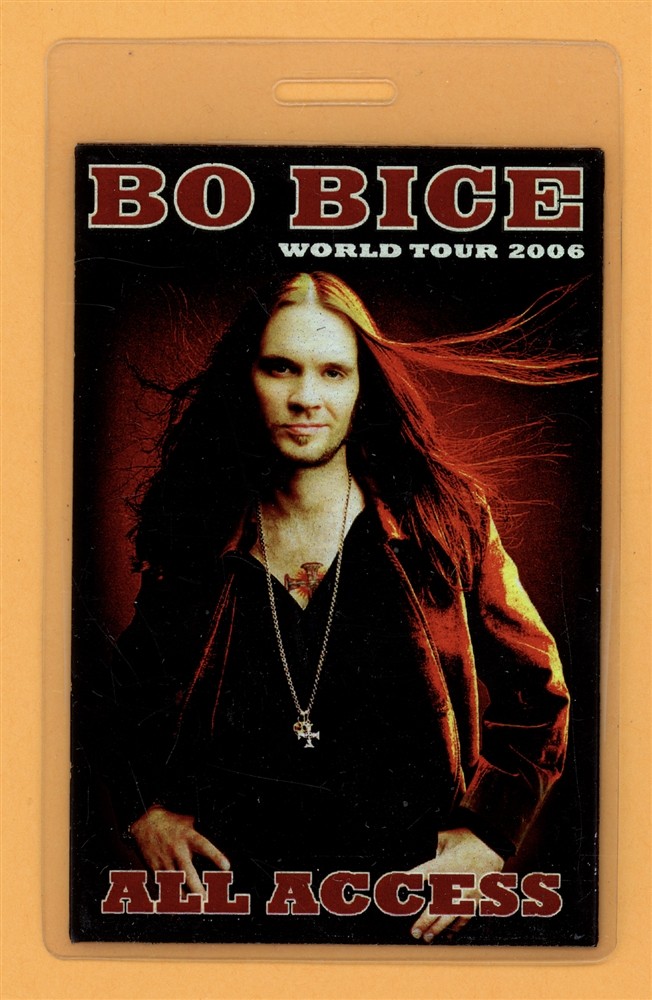 Bo Bice 2006 Tour All Access Laminated Backstage Pass