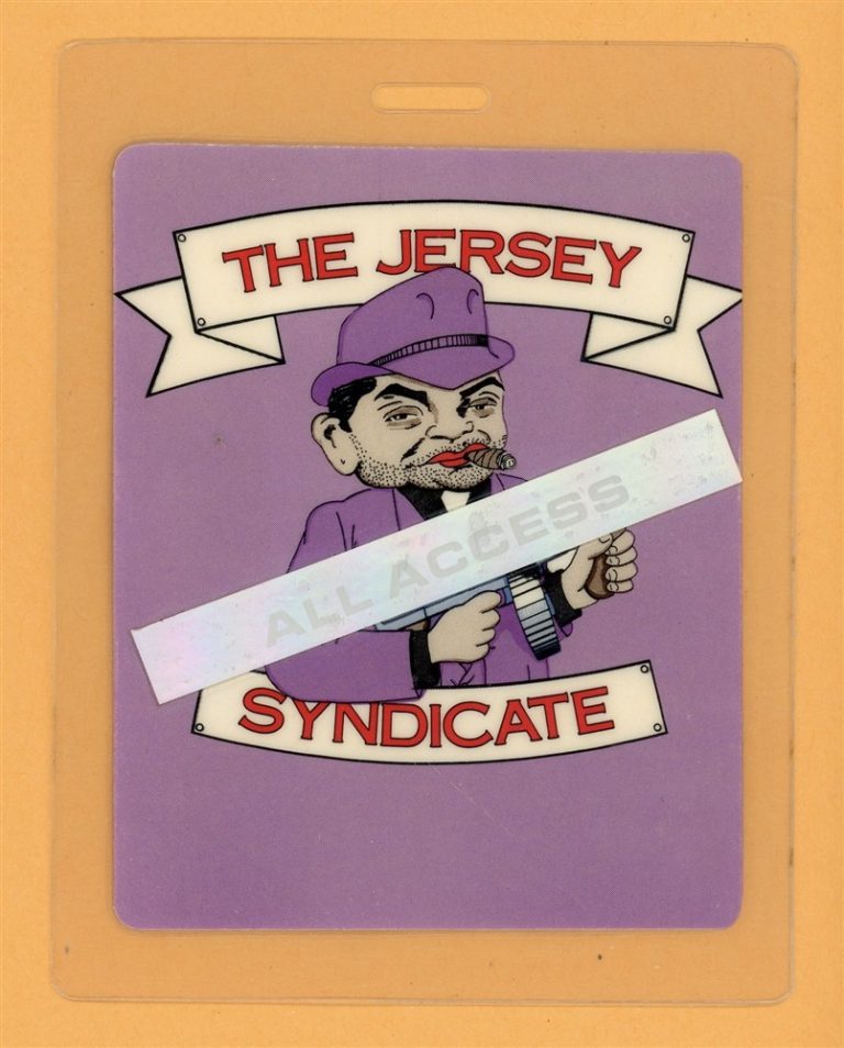 Bon Jovi 1988 Jersey Syndicate Tour All Access Laminated Backstage Pass