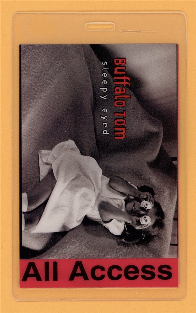Buffalo Tom 1995 Sleepy Eyed Tour All Access Laminated Backstage Pass