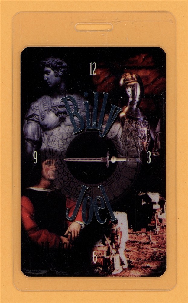 Billy Joel 2000 Years Tour Variant Laminated Backstage Pass