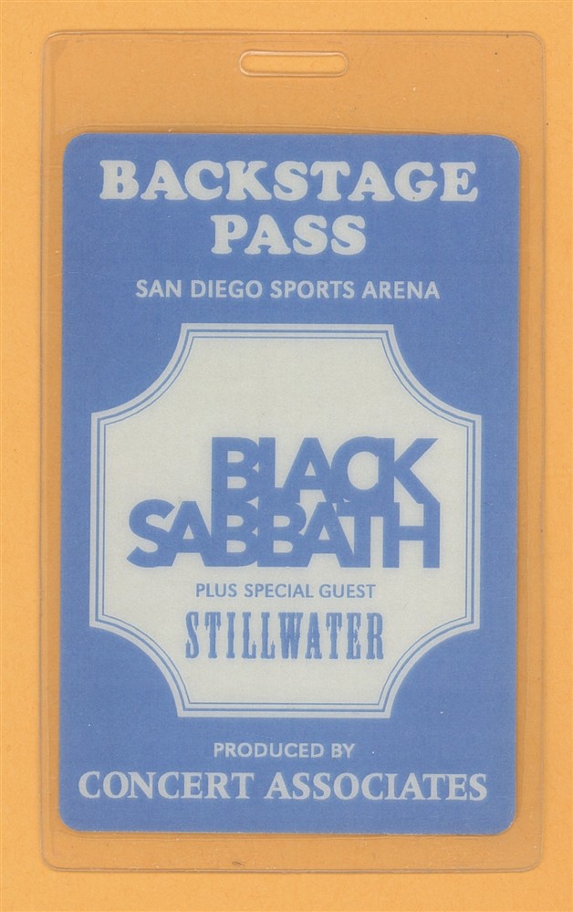 Almost Famous 2000 Black Sabbath w/ Stillwater Laminated Backstage Pass