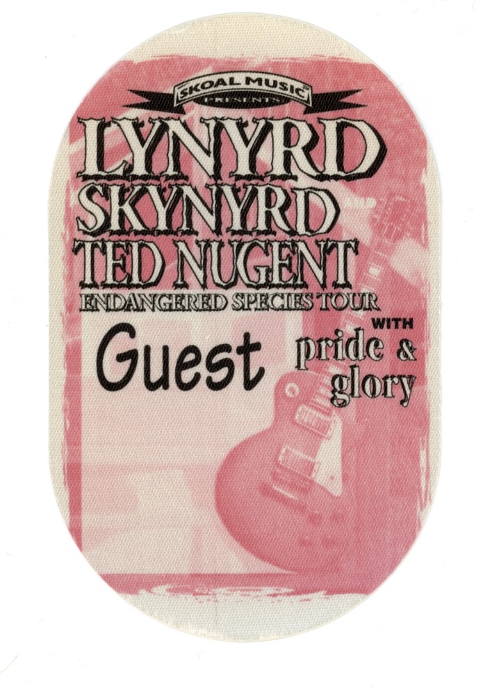 Lynyrd Skynyrd 1994 Endangered Species Concert Tour Guest Backstage Pass