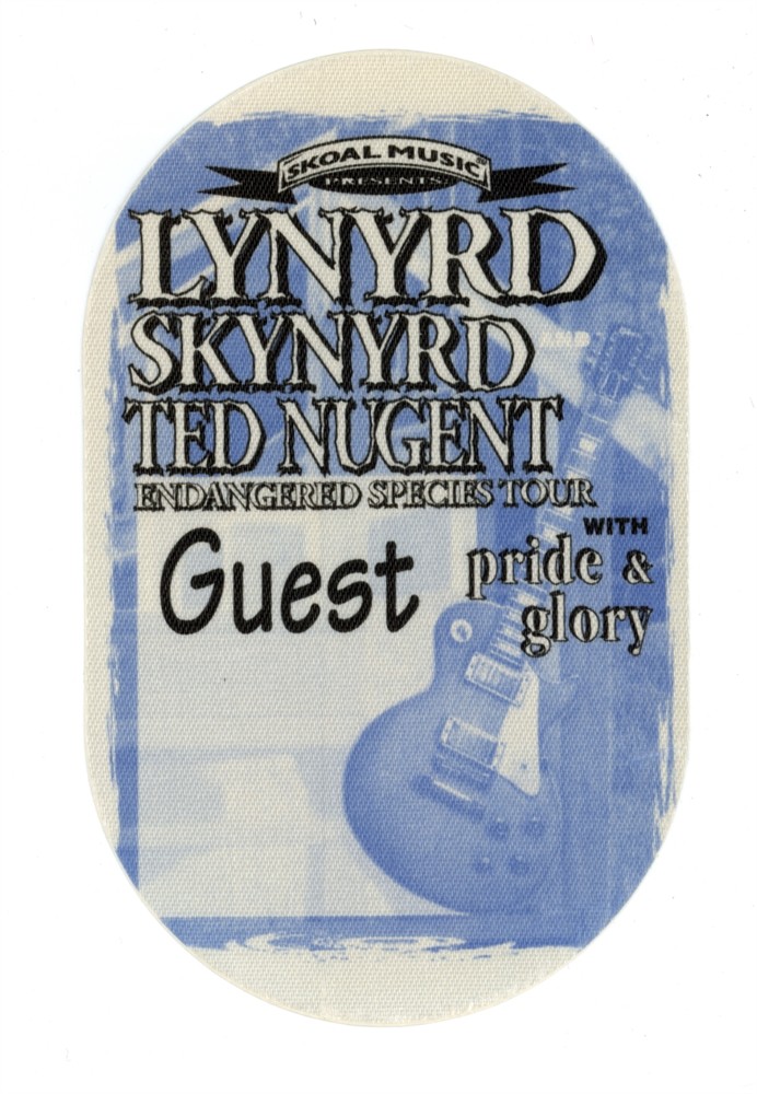Lynyrd Skynyrd 1994 Endangered Species Concert Tour Guest Backstage Pass