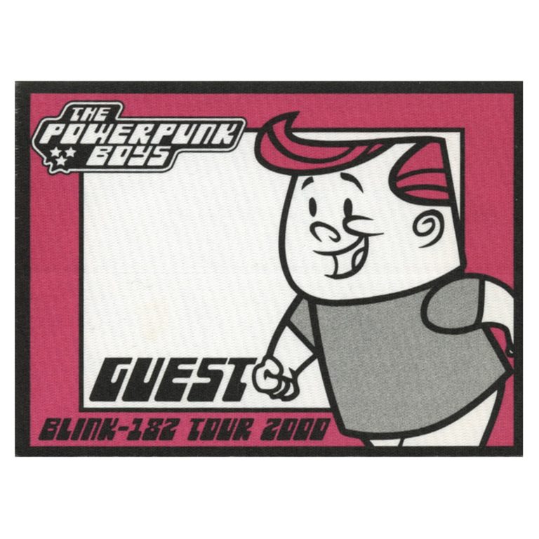 Blink 182 2000 Mark, Tom and Travis Show Concert Tour Guest Backstage Pass