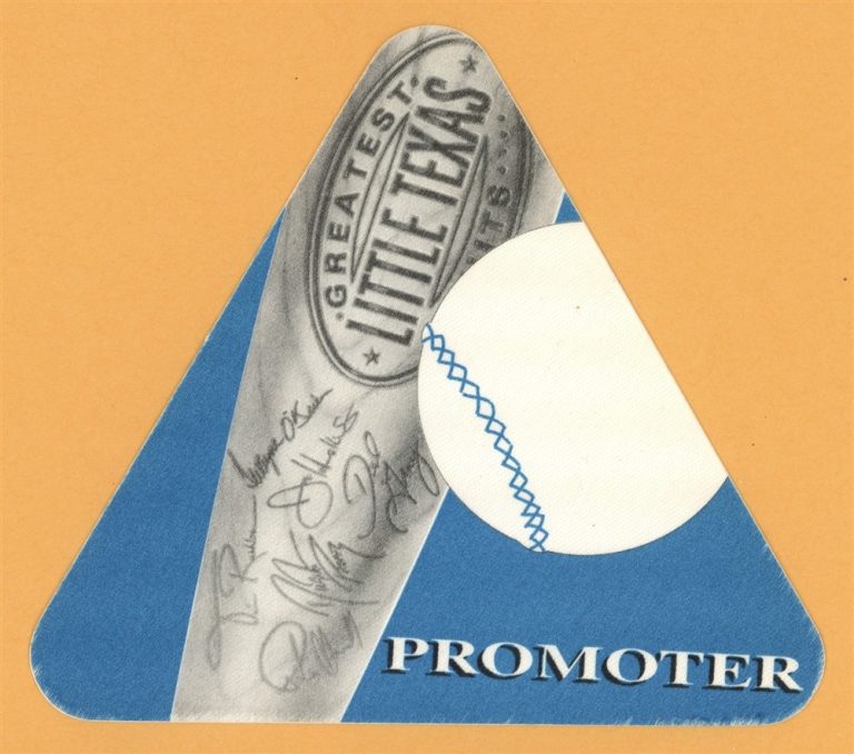 Little Texas 1995 Greatest Hits Concert Tour PROMOTER Backstage Pass