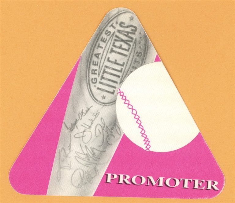 Little Texas 1995 Greatest Hits Concert Tour PROMOTER Backstage Pass