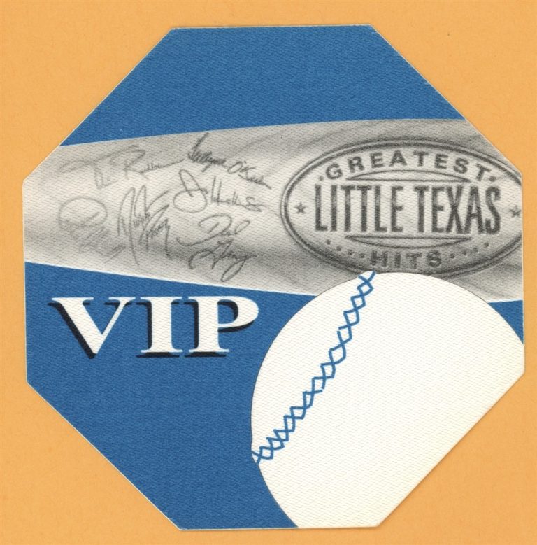 Little Texas 1995 Greatest Hits Concert Tour VIP Backstage Pass