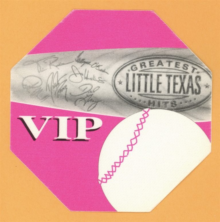 Little Texas 1995 Greatest Hits Concert Tour VIP Backstage Pass