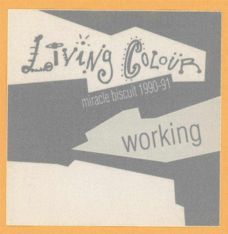 Living Colour 1990 Miracle Biscuit Concert Tour WORKING Backstage Pass