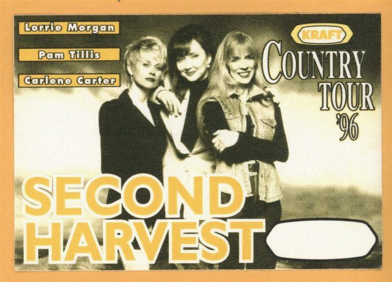 Lorrie Morgan 1996 Pam Tillis & Carlene Carter Concert Tour Backstage Pass
