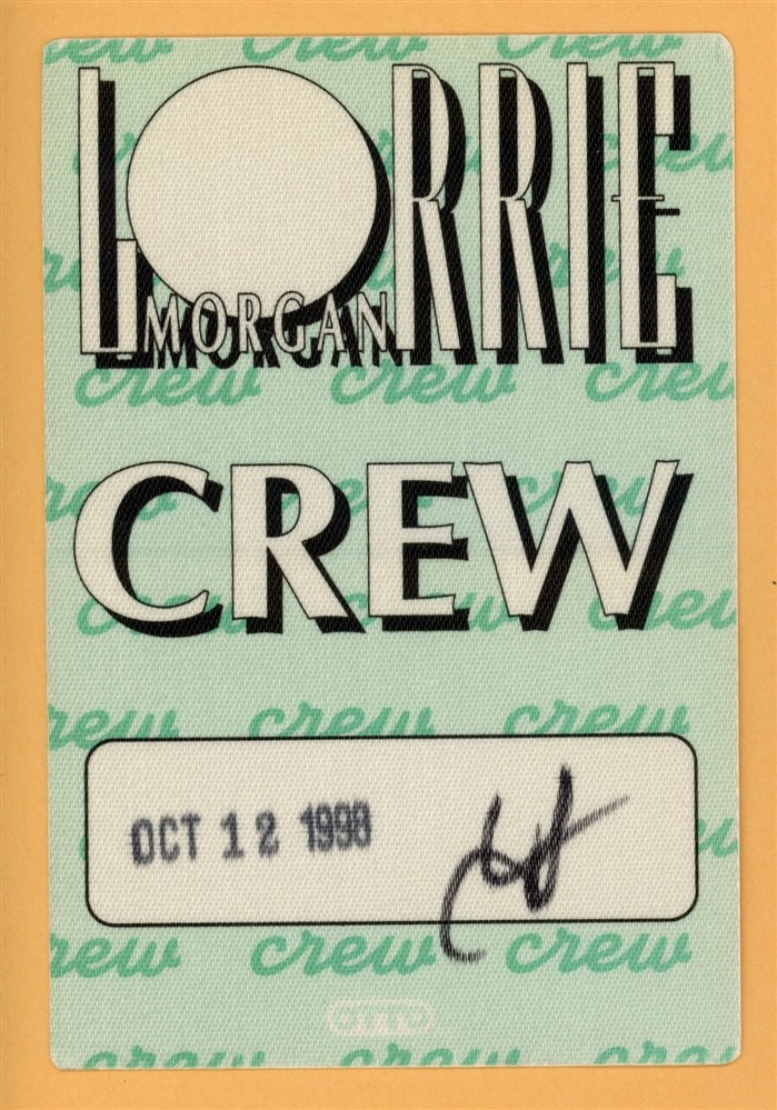 Lorrie Morgan 1998 Concert Tour CREW Backstage Pass