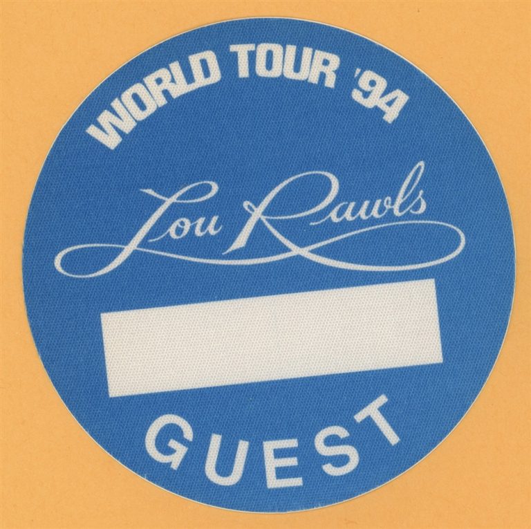 Lou Rawls 1994 Concert Tour GUEST Backstage Pass