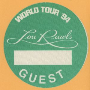 Lou Rawls 1994 Concert Tour GUEST Backstage Pass