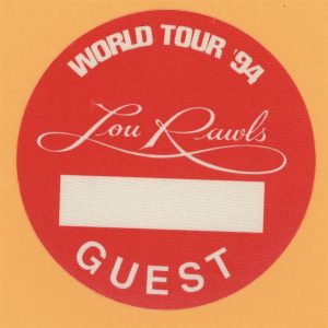 Lou Rawls 1994 Concert Tour GUEST Backstage Pass