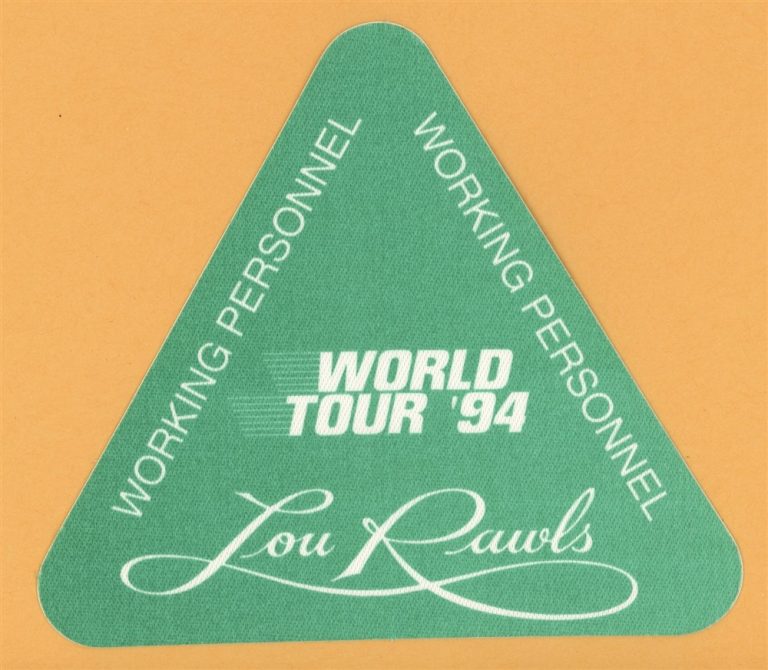 Lou Rawls 1994 Concert Tour WORKING Backstage Pass