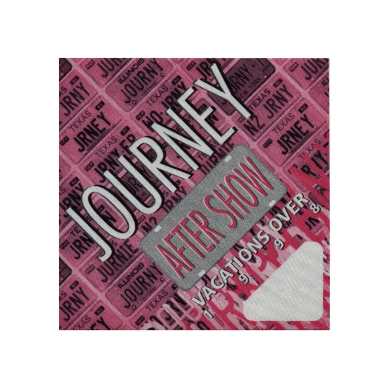 Journey 1998 Vacation's Over Concert Tour Aftershow Backstage Pass